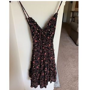 Black Floral Sun Dress